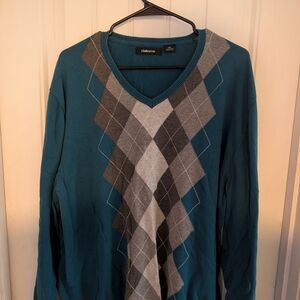 Claiborne Deep Teal Cotton Sweater